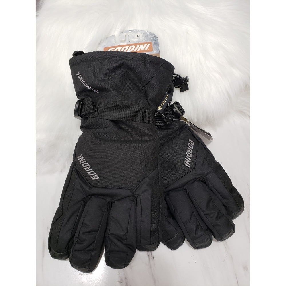 Gordini GORE-TEX Gauntlet Gloves Black MED Waterproof Windproof Pigskin Palm